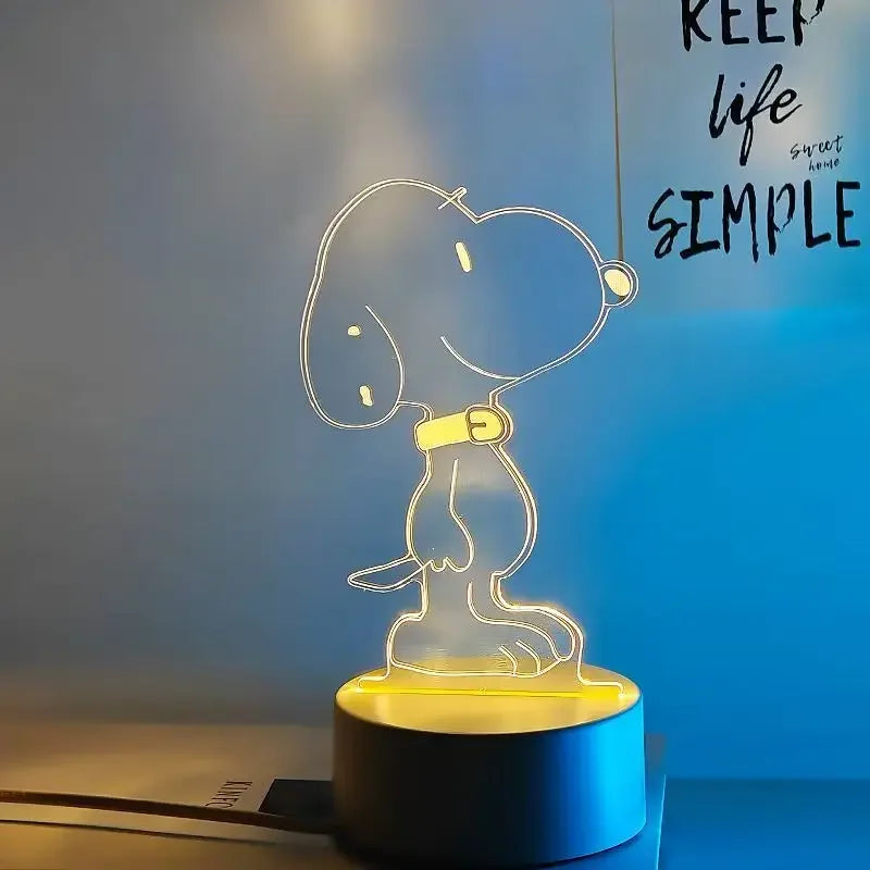 Lampara nocturna de Snoopy