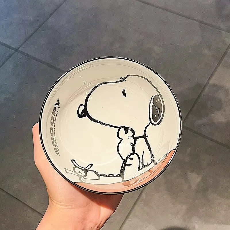 Vajilla de cerámica de Snoopy