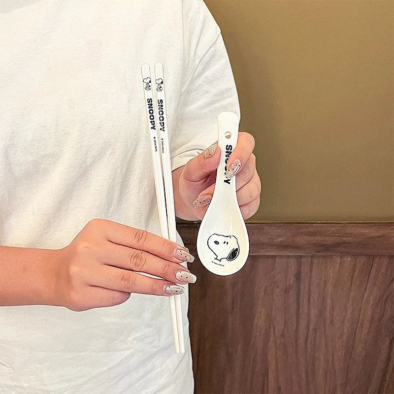 Vajilla de cerámica de Snoopy