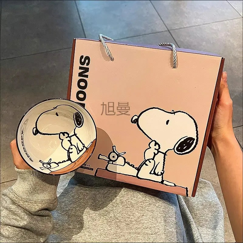 Vajilla de cerámica de Snoopy