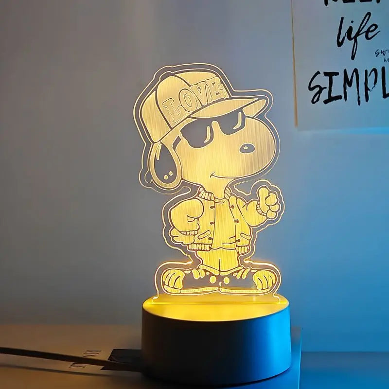 Lampara nocturna de Snoopy