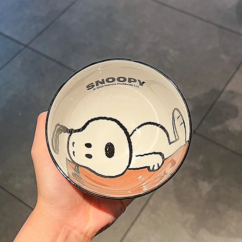 Vajilla de cerámica de Snoopy